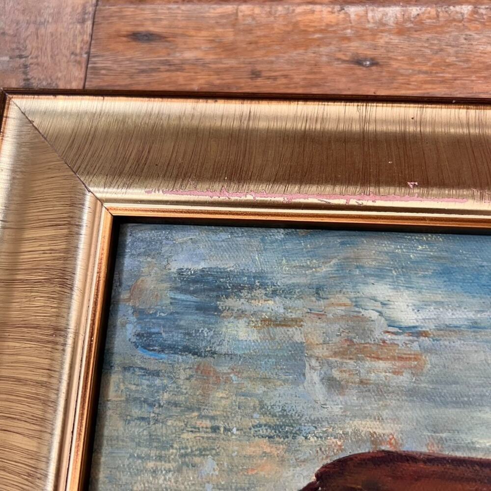 Framed Oil Canvas Still Life Painting 19.5 x 15.5 signed "Arevalo 1976" - Picture 7 of 16